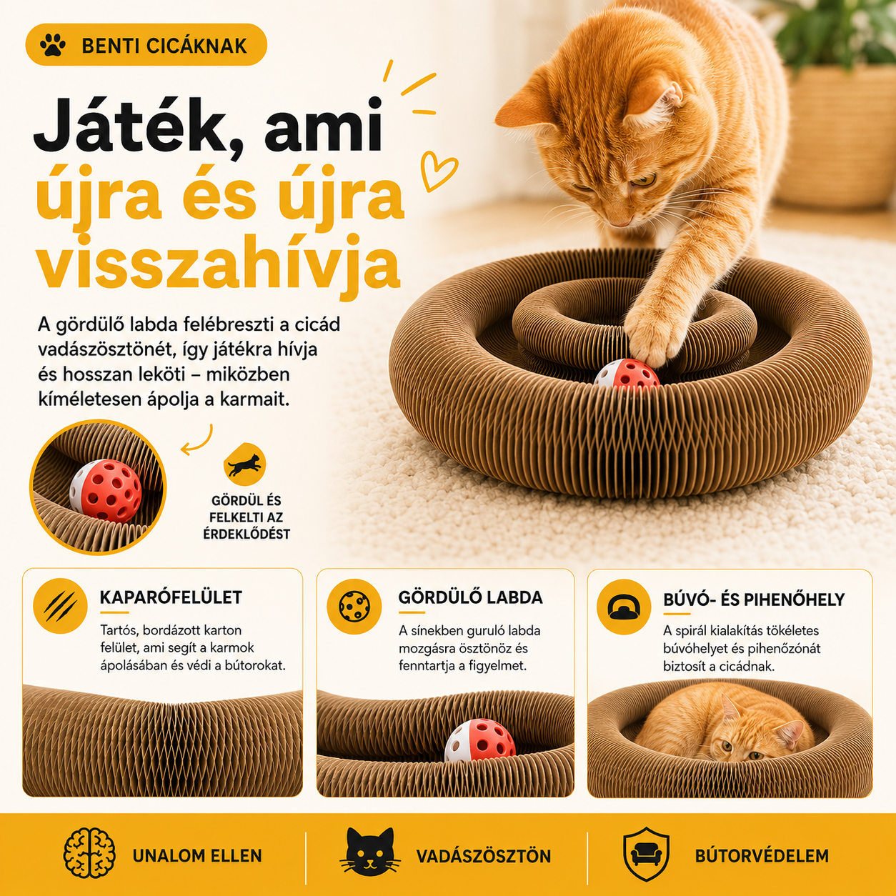 Macska kaparó játék